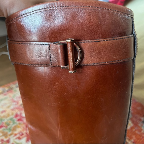 Tory Burch Grace Knee High Leather Riding Boots - Picture 6 of 9